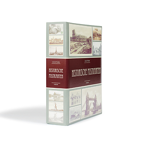Album for 200 historical postcards, incl. 50 hardbound transparent sleeves