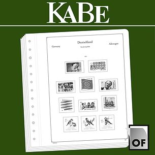 KABE OF-Illustrated album pages GDR miniature sheet 1978-1990