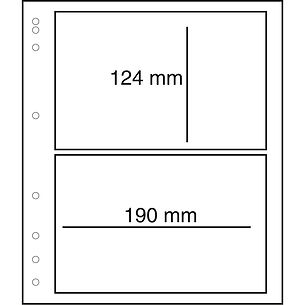 MOC LB-Blank sheets with protective sheet, 2-way division