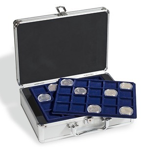 Coin case for 120 10-Euro coins in capsules, incl. 6 coin trays