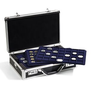 coin case CARGO L 6 PRO for 198 coins, incl. 6 coin trays, black