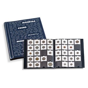 Album for coin holders with 10 sheets for 20 coin holders each