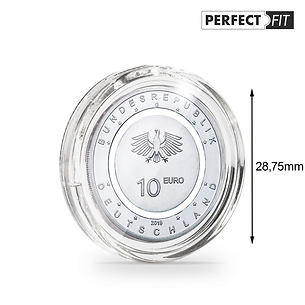Ultra Perfect Fit coin capsules for 10 Euro (28,75 mm), pack of 10
