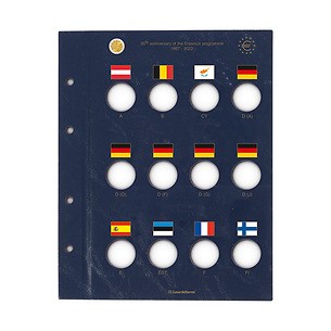 VISTA coin sheets for 23 Europ ean 2 euro commemorative coins 'Erasmus'