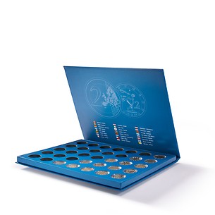 Presentation case Lucca for 35 German 2-euro commemorative coins in capsules