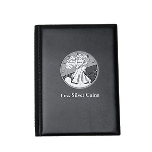Pocket album ROUTE for 48 silver coins up to 41mm diameter, black