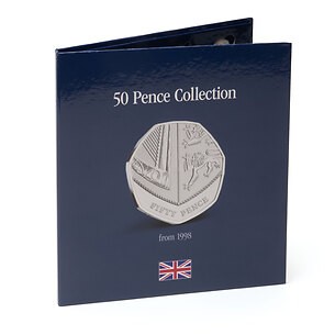 coin album PRESSO 50 pence for circulating coins since 1998
