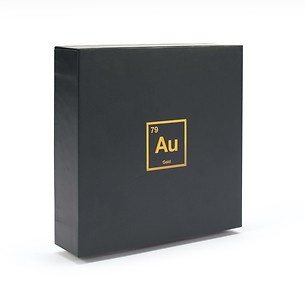 gift box for one gold bar in blister packaging, Aurum