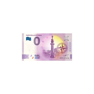 Leuchtturm Zero Euro Souvenir banknote „Faro della Vittoria“