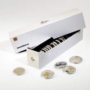 INTERCEPT Box for 25 round coin capsules 38-41 mm