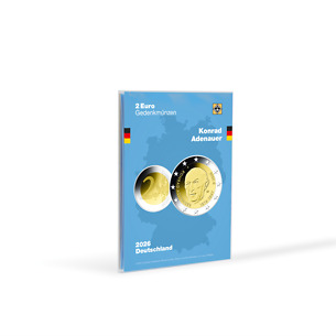Coin Card for German 2-Euro commemorative coin 2026 (Konrad Adenauer)