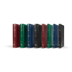 Comfort stockbooks, padded leather cover