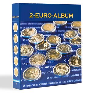 NUMIS 2-EURO Pre-printed album of European countries, French/English version