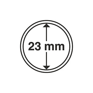 Capsule Portamonete Leuchtturm Diametro Interno 23 Mm – Per 1 Euro, Confezione Da 10