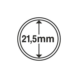 coin capsules inner diameter 21.5 mm