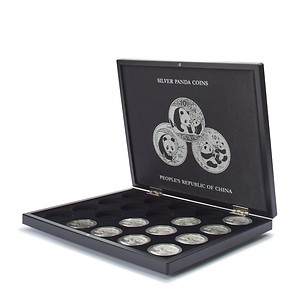 VOLTERRA presentation case for 20 “Chinese Panda” silver coins in original capsules