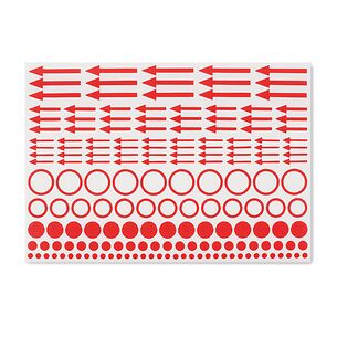 Marking stickers incl. dots, circles and arrows, pack of 10