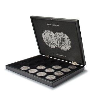 VOLTERRA presentation case for 20 “South African Krügerrand” silver coins in capsules