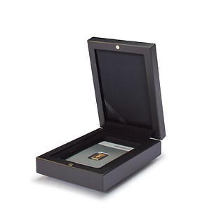 VOLTERRA etui for 1 x gold bar in blister packaging, black