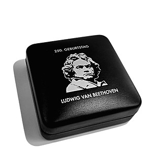 Etui NOBILE for 1 German 20-euros coin “Beethoven” in capsule, black