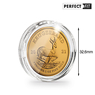 Ultra Perfect Fit coin capsules for 1 oz. Krugerrand Gold (32,60 mm), pack of 10