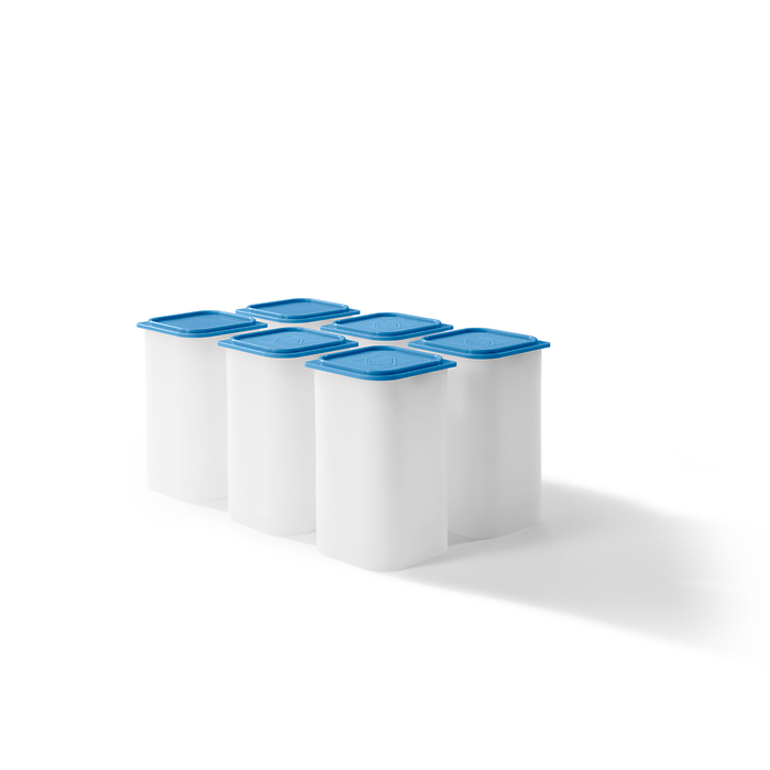 Sqube coin tube for 20 coins with diameters of 38 – 39 mm, stackable, pack of 6