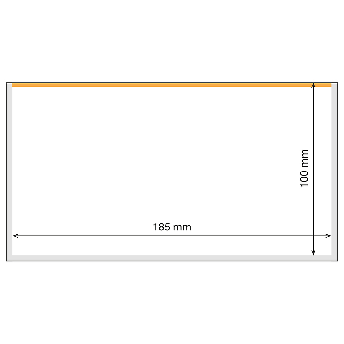 Basic Plus 185 Toploader sleeves for banknotes, pack of 25