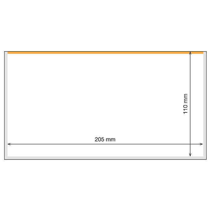 Basic Plus 205 Toploader sleeves for banknotes, pack of 25