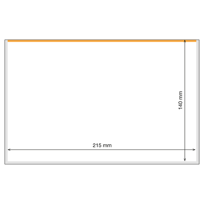 Basic Plus 215 Toploader sleeves for banknotes, pack of 25