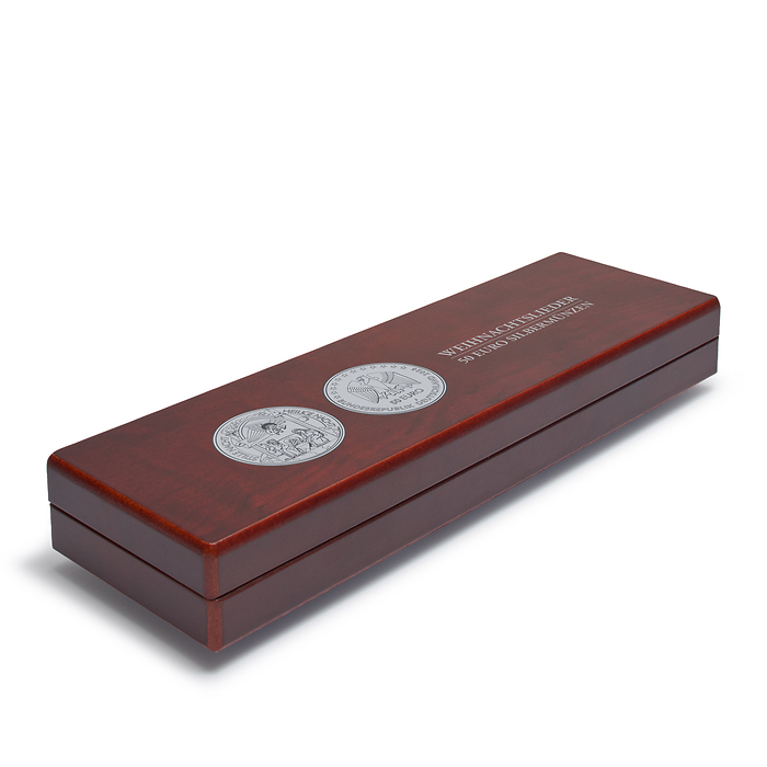 Volterra coin box for 5 German 50-Euro coins „Christmas songs” in capsules, 2026-2030