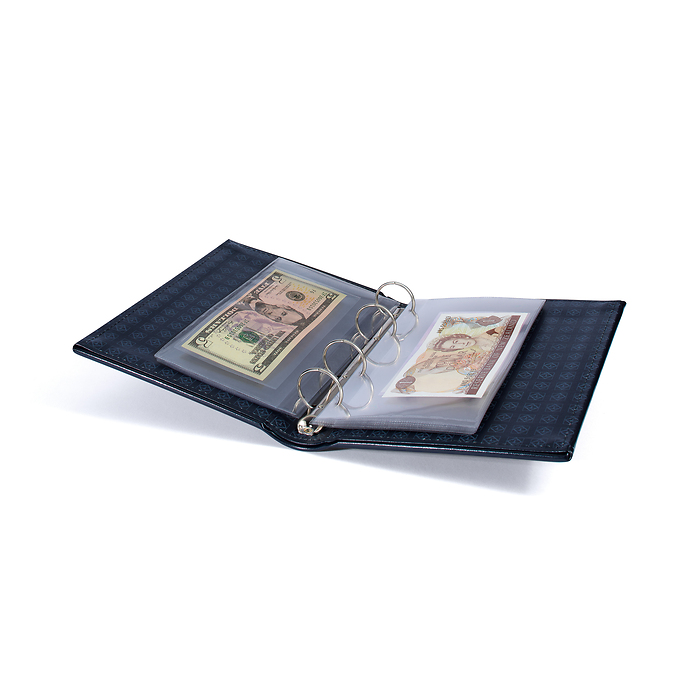 Charta Banknote Album, incl. 40 sheets, black