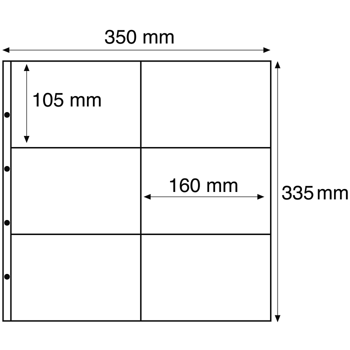 Maximum plastic sheets, for new postcards, landscape format,clear