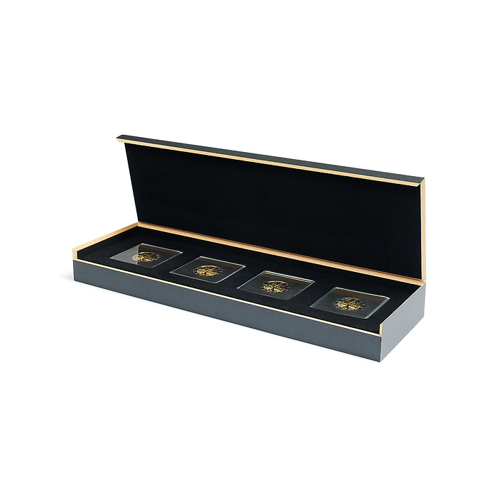 Luxor coin box for four Quadrum coin capsule