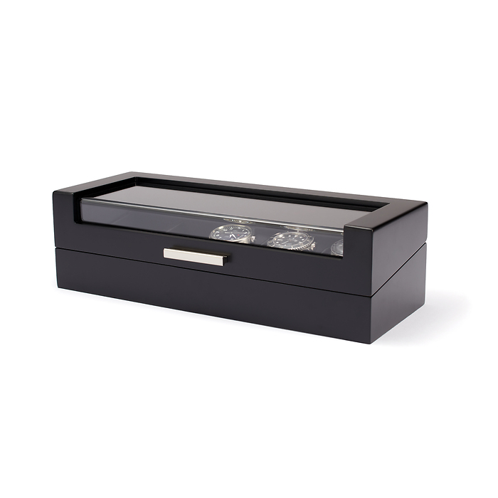 Tempor Watch box, 5 compartments, black