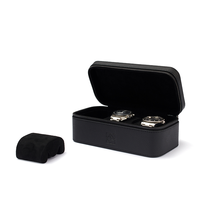 Vigil Watch travel case, 3 compartments, black