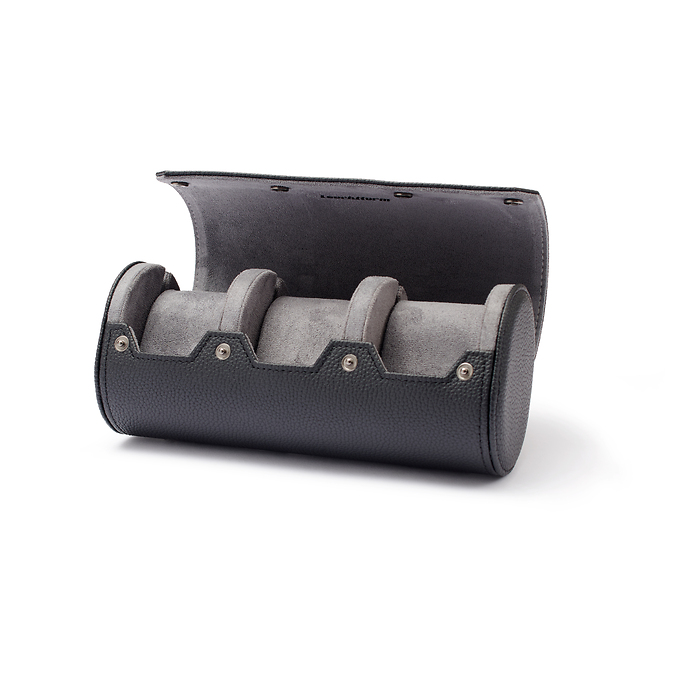 Via watch roll, 3 compartments, black