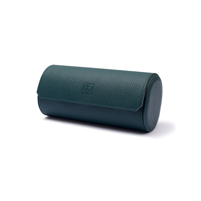 Via watch roll, 3 compartments, dark green