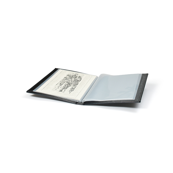 Konvolut 1C, album for up to 20 documents up to A4 size, black