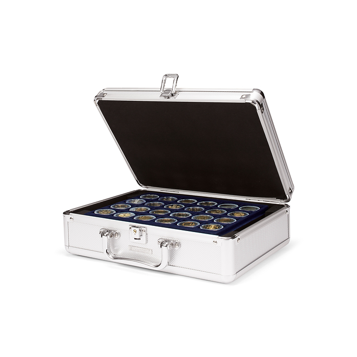 Cargo S6 coin case for 144x 2-euro coins in capsules, silver