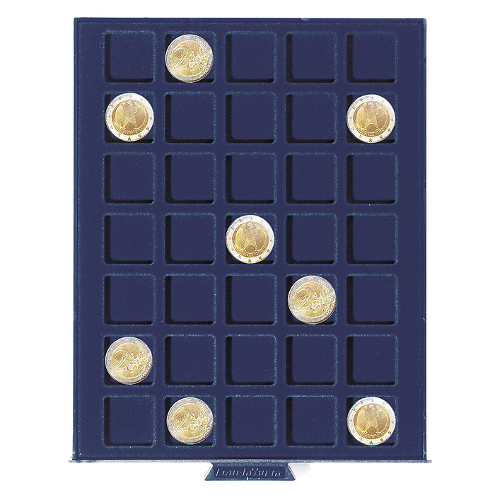 Smart Coin Box, with 35 square Compartments up to 27 mm Ø