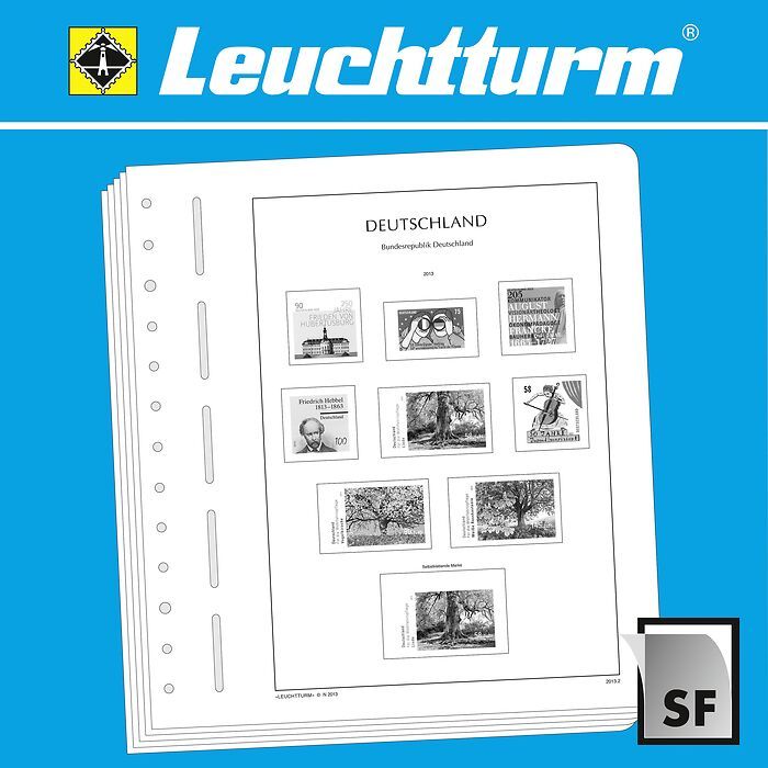 LIGHTHOUSE SF Illustrated album pages Liechtenstein 1960-1969