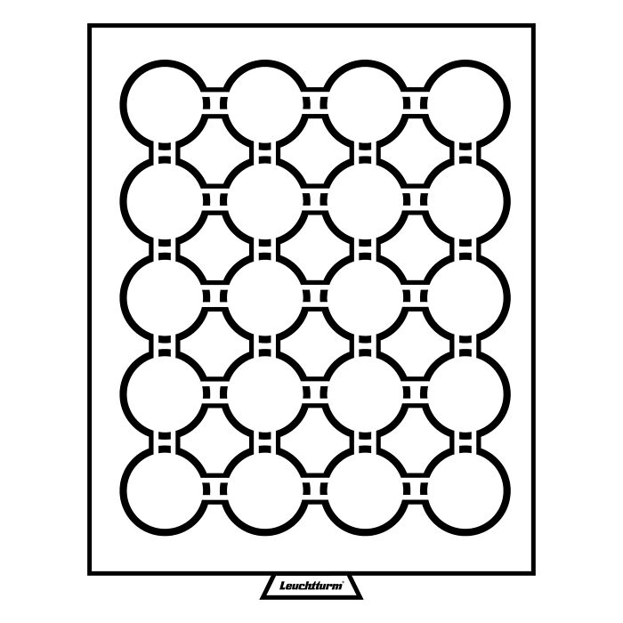 MB coin box with 20 Compartments for GRIPS 39, smoke-coloured