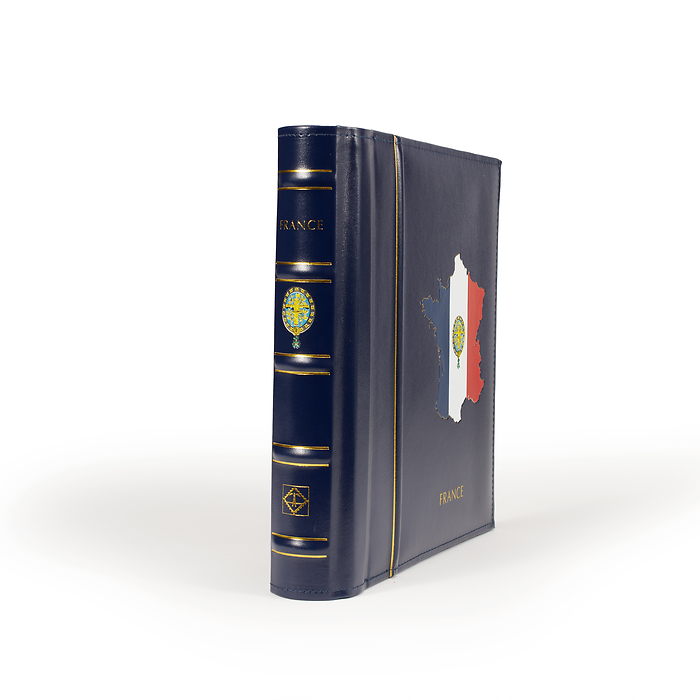 Perfect DP turn-bar binder, Classic Design, embossed ‘France’, blue