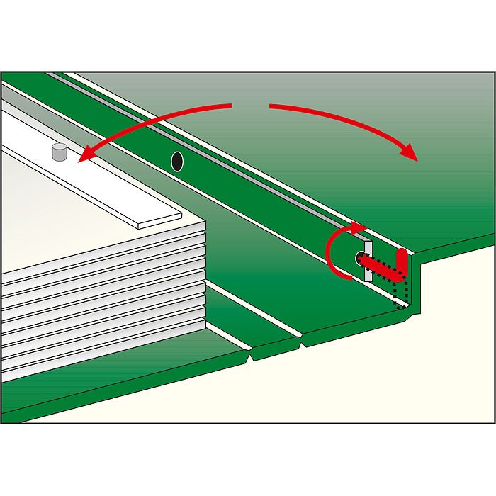 LIGHTHOUSE Turn-bar binder PERFECT DP, green
