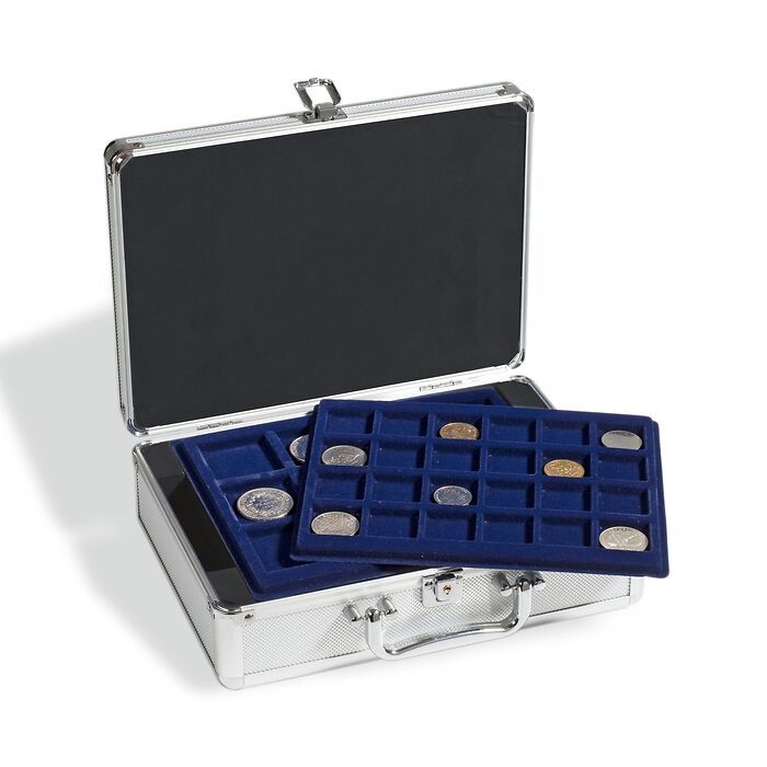 coin case for 112 coins, incl. 6 coin trays