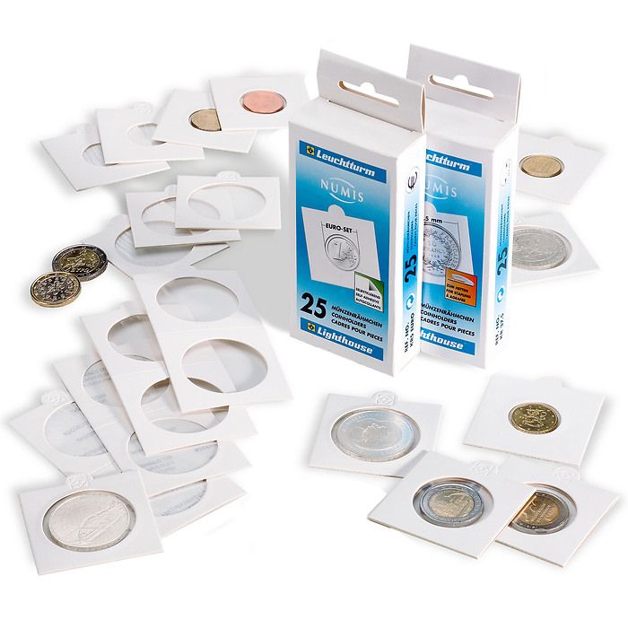 TACK coin holders 39.5 mm, for stapling, pack of 1000