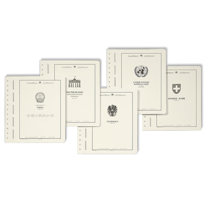 LIGHTHOUSE Title sheet with National Emblem 'France'