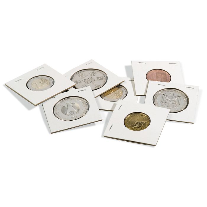 coin Holders for stapling, for coins up to 25 mm Ø, 100 per  pack