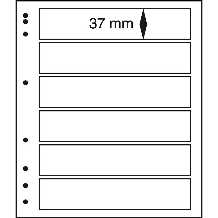 MOC LB-Blank sheets with protective sheet, 6-way division