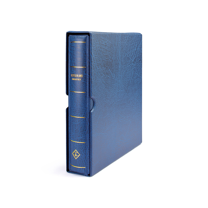 Perfect DP turn-bar binder, embossed ‘Deutschland Bundesrepublik’, incl. slipcase, blue